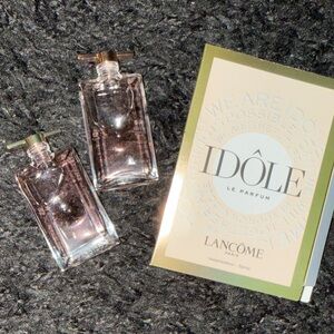 Lancôme Idôle 2 deluxe samples & 1 reg Le Parfum Sample. New-No box